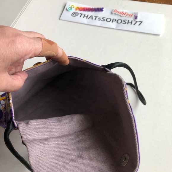 NWT LSU Canvas Purse with Black cord. - Picture 8 of 11